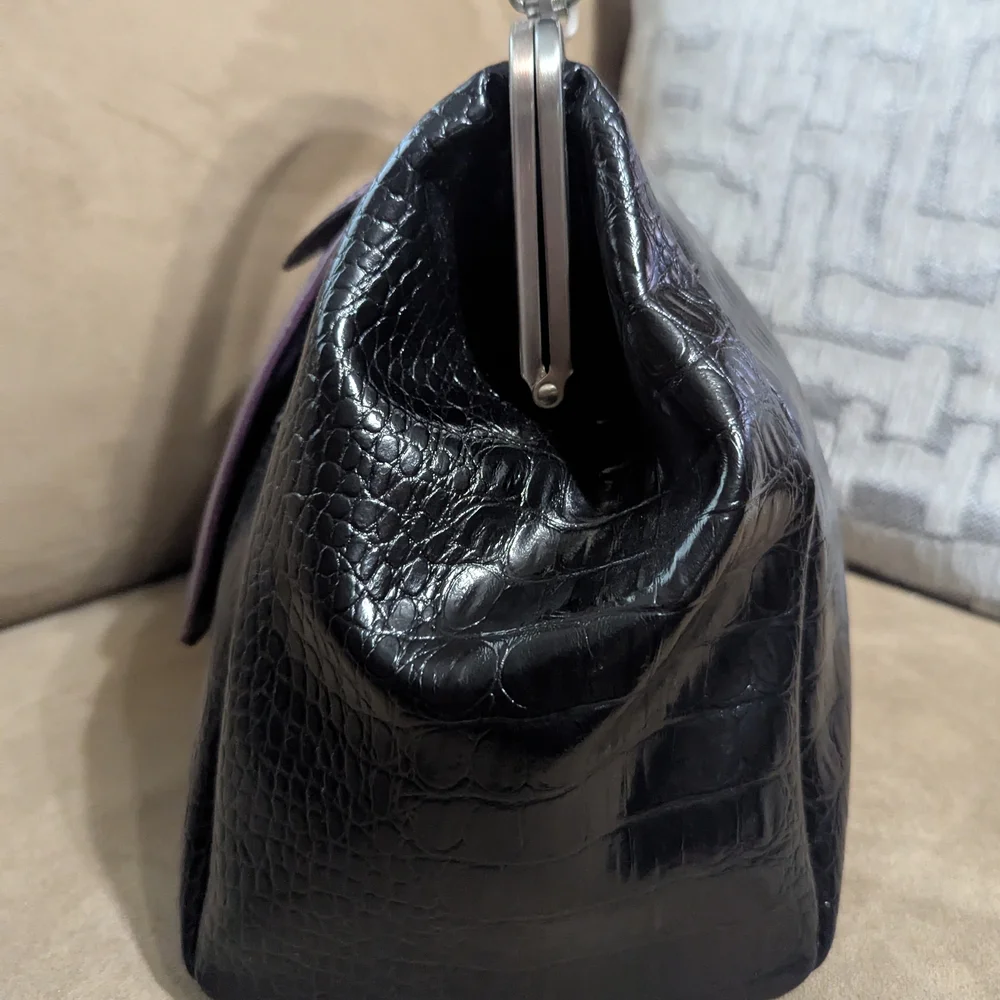 Apt. 9 Black and Purple Satchel